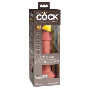 King Cock Elite Vibrating Dual Density Silicone Cock...