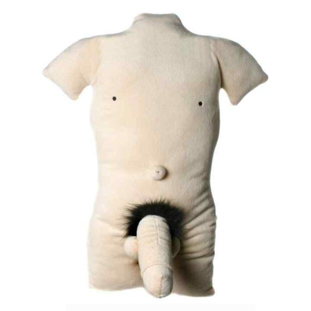 Plush pillow male body with penis 45 cm