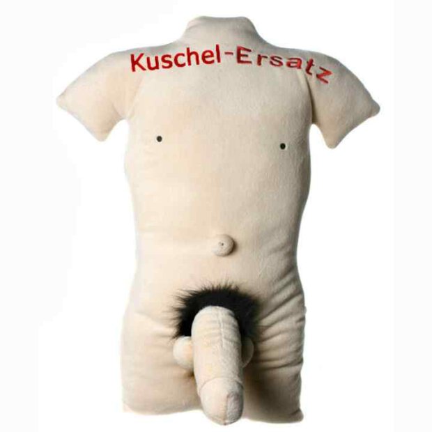Plush pillow Kuschel-Ersatz male body with penis 45 cm