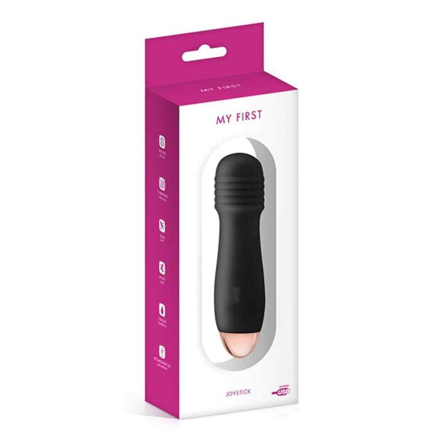 Topco My First Joystick Vibrator Schwarz 12,4 cm ⌀ 2,9 cm