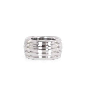 Kiotos Steel Fancy Steel Donut Cockring Silber ⌀ 4 cm