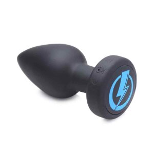 E-Stim Pro Silicone Vibrating Anal Plug w/ Remote