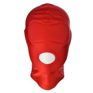 Red BDSM Hood Mouth Only