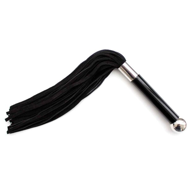 Black Flogger With Acrylic Handle