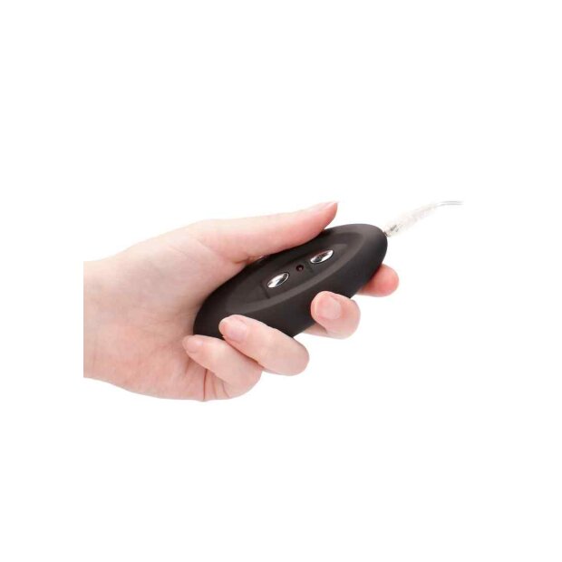 Vibrating Realistic Cock - 11" - With Scrotum - Black