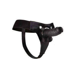 Realistic - 8 Inch - Strap-On - Black