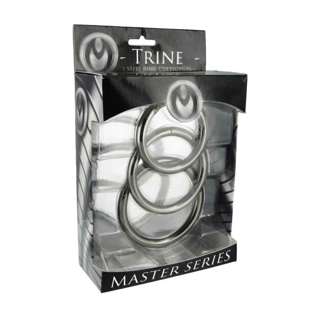 XR Brands Master Series Trine Cockring Silber