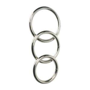 XR Brands Master Series Trine Cockring Silber