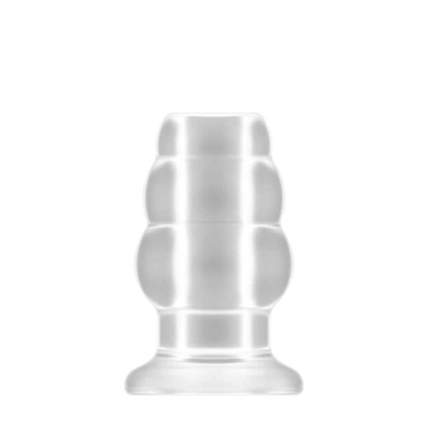 No.49 Small Hollow Tunnel Butt Plug 3 Inch Translucent