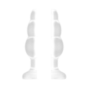 No.49 Small Hollow Tunnel Butt Plug 3 Inch Translucent