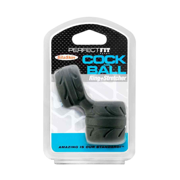 Perfect Fit Silaskin Cock Ball Penisring Schwarz ⌀ 6,4 cm