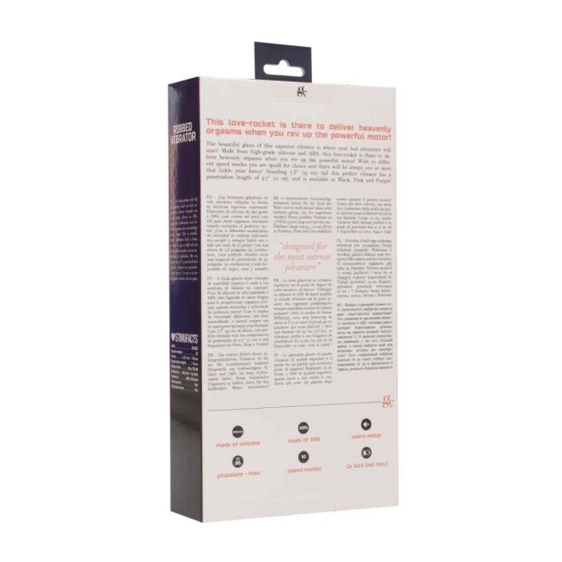 Ribbed Vibrator Black