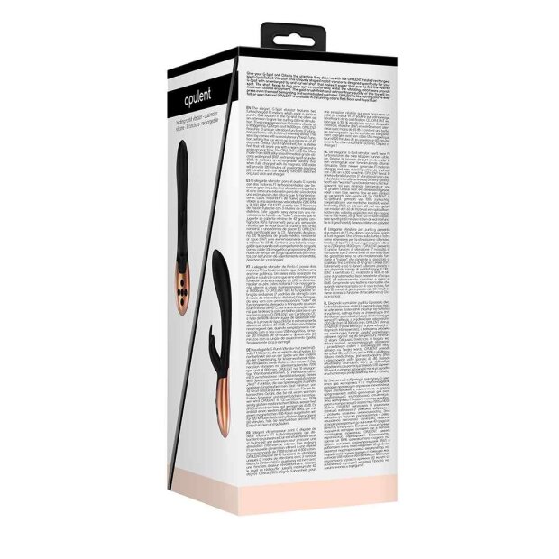 Heating Rabbit Vibrator Opulent Black