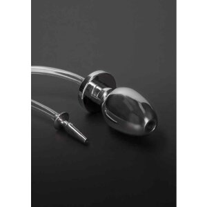 Fire Hose Penis Plug with Buttplug