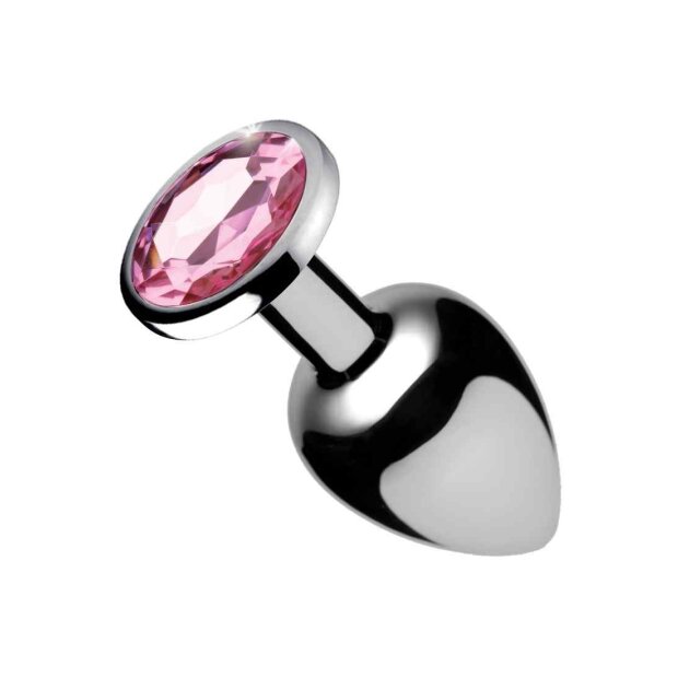 Pink Gem Anal Plug Medium Pink