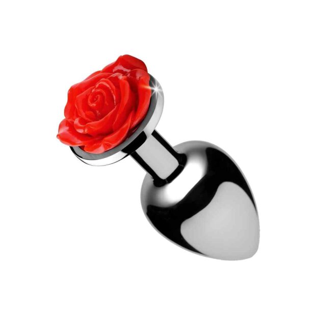 Red Rose Large Anal Plug