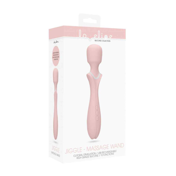 Loveline Massage Wand Jiggle Pink