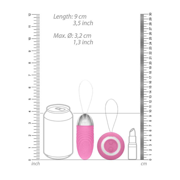 Ethan Rechargeable Remote Control Vibrating Egg Pink