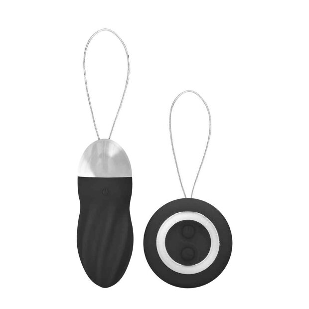 George Rechargeable Remote Control Vibrating Egg Black
