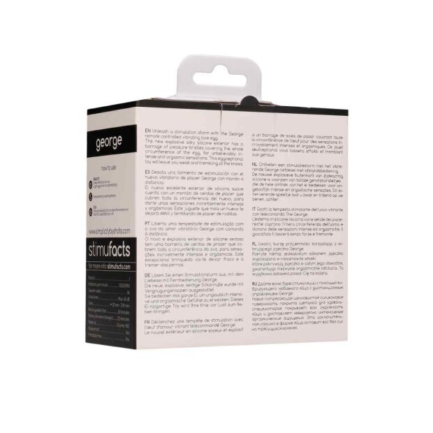 George Rechargeable Remote Control Vibrating Egg Black