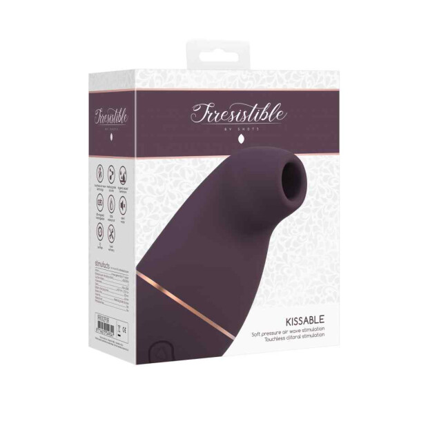 Shots Kissable Purple Druckwellenvibrator Lila