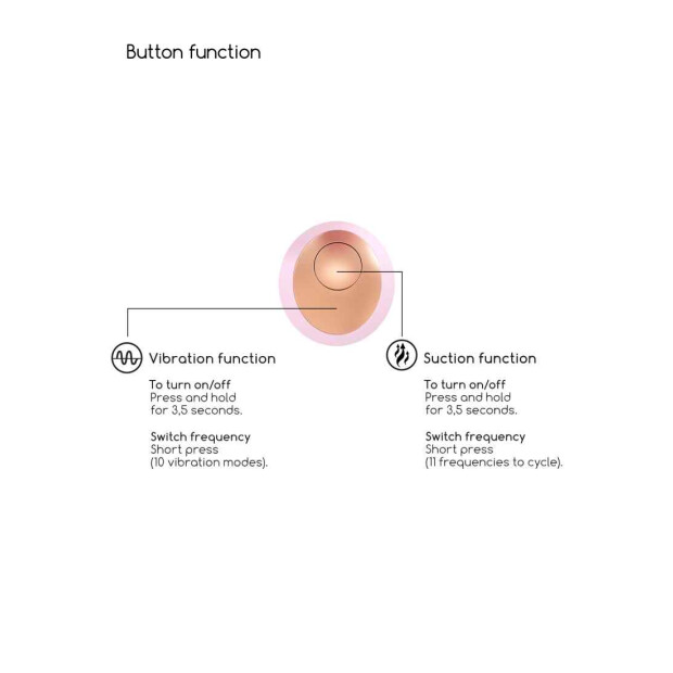 Shots Invincible Pink Druckwellen-Vibrator Pink