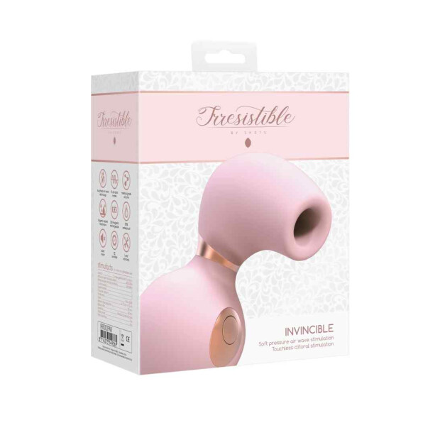 Shots Invincible Pink Druckwellen-Vibrator Pink