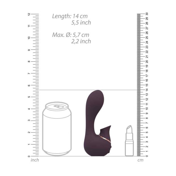 Shots Mythical Purple Klitorisvibrator Lila 9,3 cm ⌀ 1,3 cm
