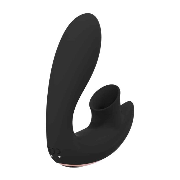 Shots Desirable Dual Vibrator Schwarz 10 cm ⌀ 3,5 cm