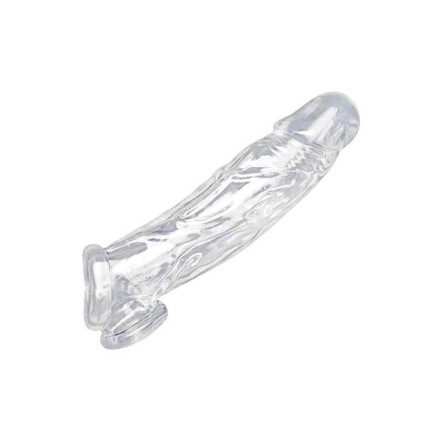 Realistic Clear Penis Enhancer and Ball Stretcher Transparent