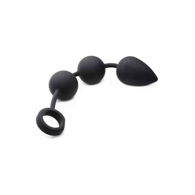 Tom of Finland Weighted Anal Ball Beads Black