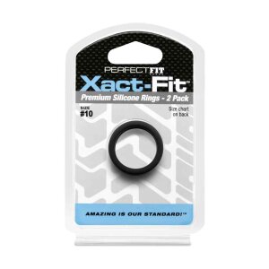 Perfect Fit Xact-Fit Cockring 2-Pack Penisring Schwarz ⌀...