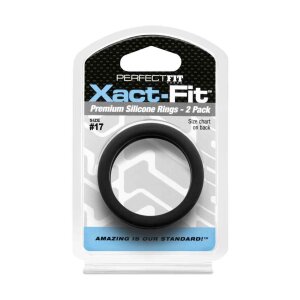 #17 Xact-Fit Cockring 2-Pack Black