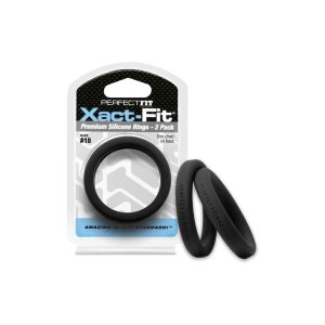 Perfect Fit Xact-Fit Cockring 2-Pack Penisring Schwarz ⌀...