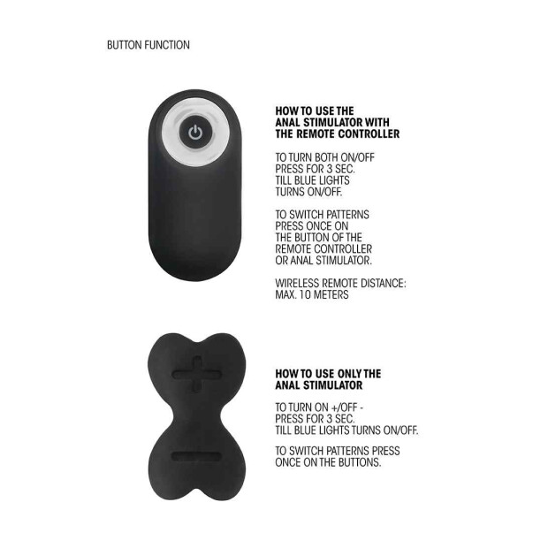 No. 78 Rechargeable Anal Stimulator Black