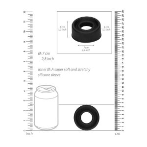 Shots Silicone Pump Sleeve Large Ersatzteil Schwarz