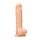 RealRock Silicone Dildo With Balls Beige 23 cm