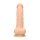 RealRock Silicone Dildo With Balls Beige 23 cm