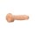 RealRock Silicone Dildo With Balls Beige 23 cm
