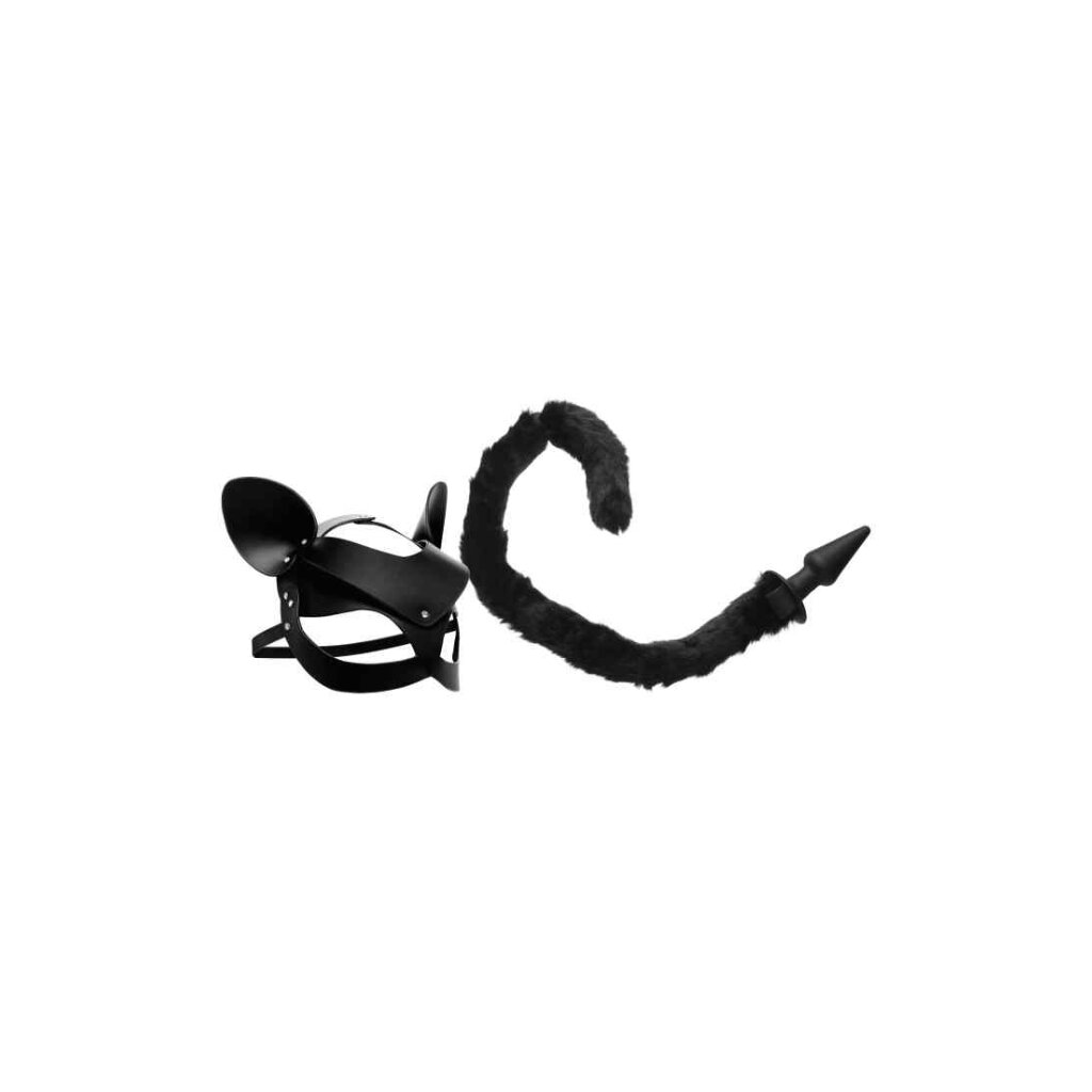 garter belt hairy Remote Control Vibrating Fox Tail Anal Plug