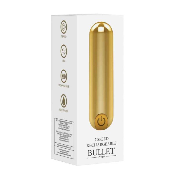 Be Good Tonight Rechargeable Bullet Mini Vibrator Gold 7,7 cm
