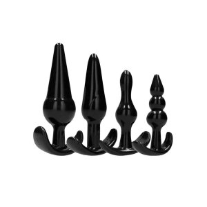 NO. 80 - 4-Piece Butt Plug Set - Black