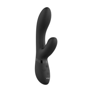 VIVE Kyra Pulse Clitoral Rabbit Vibrator Schwarz 21,3 cm