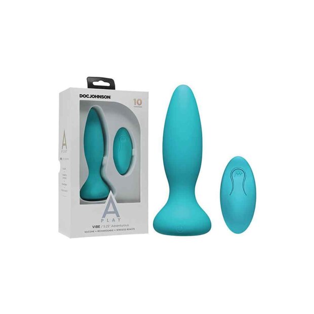 Doc Johnson A-Play Vibe Adventurous Analplug Türkis ⌀ 5 cm