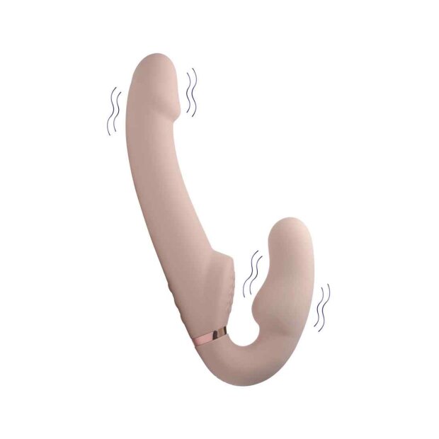 XR Brands Strap U Evoke Ergo-Fit Strapless Strap-On Beige 26,3 cm