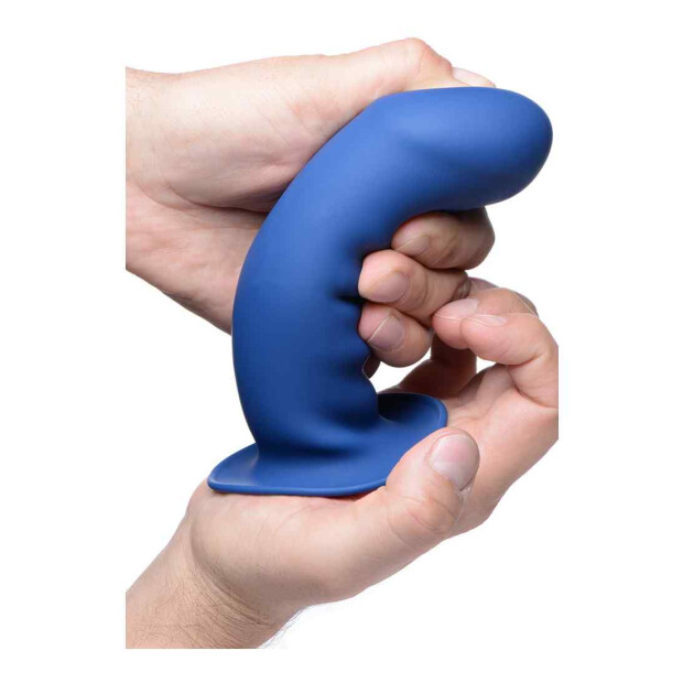 Squeezable Thick Phallic Dildo - Blue