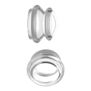 Clear Plungers Silicone Nipple Suckers - Small - Transparent