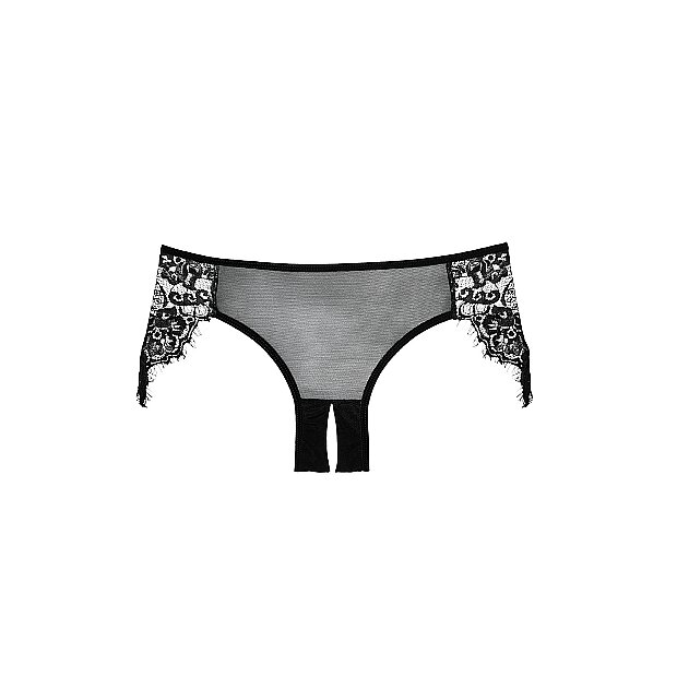 Lavish & Lace Panty ( Crotchless ) - Black - OS