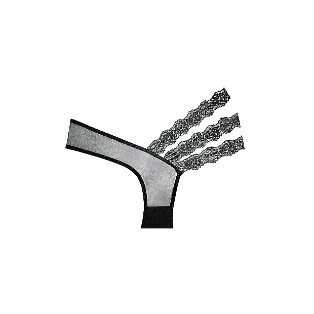 Wild Orchid Panty - Black - OS