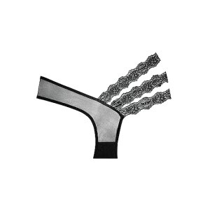 Wild Orchid Panty - Black - OS